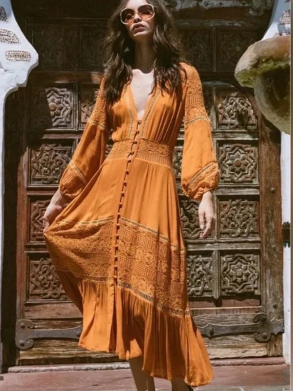 Spell Olivia Maple dress